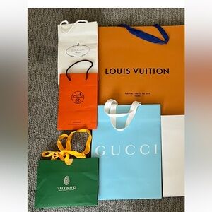 Authentic luxury shopping bags